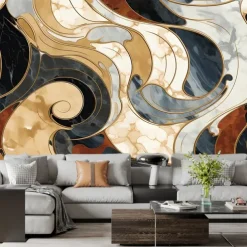 Cool Wallpapers Luxury Marble Wallpaper Wall Mural Roll Wall Covering Sticker Peel and Stick Removable PVC/Vinyl Material Self Adhesive/Adhesive Required Wall Decor for Living Room Kitchen Bathroom