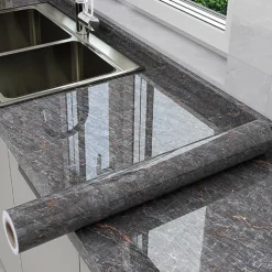 Cool Wallpapers Marble Kitchen Wallpaper Wall Mural Countertop Protection Pad Stove Oil Proof Waterproof Self-Adhesive Cabinet Moisture-Proof Fireproof High-Temperature Resistant Thickened