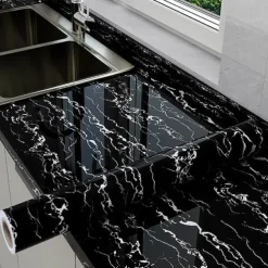 Cool Wallpapers Marble Kitchen Wallpaper Wall Mural Countertop Protection Pad Stove Oil Proof Waterproof Self-Adhesive Cabinet Moisture-Proof Fireproof High-Temperature Resistant Thickened