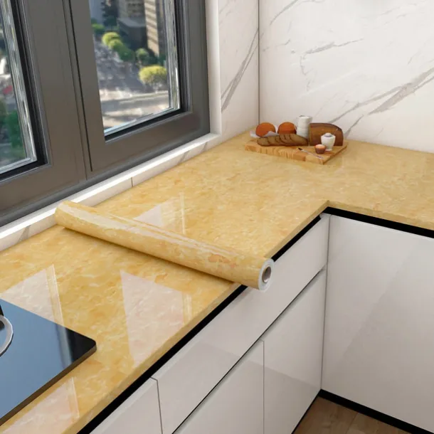 Cool Wallpapers Marble Wallpaper Wall Mural Peel Stick Sticker Self-Adhesive Oilproof High Temperature Waterproof Easily Removable Covering Kitchen Countertop Cabinet Shelf Liner 60x200cm/24"x78.74"