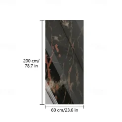 Cool Wallpapers Marble Wallpaper Wall Mural Peel Stick Sticker Self-Adhesive Oilproof High Temperature Waterproof Easily Removable Covering Kitchen Countertop Cabinet Shelf Liner 60x200cm/24