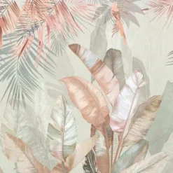 Cool Wallpapers Nature Wallpaper Wall Mural Botanical Plants Wall Covering Sticker Peel Stick Removable PVC/Vinyl Material Self Adhesive/Adhesive Required Wall Decor for Living Room Kitchen Bathroom