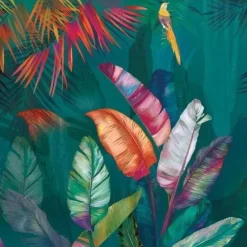 Cool Wallpapers Nature Wallpaper Wall Mural Botanical Plants Wall Covering Sticker Peel Stick Removable PVC/Vinyl Material Self Adhesive/Adhesive Required Wall Decor for Living Room Kitchen Bathroom