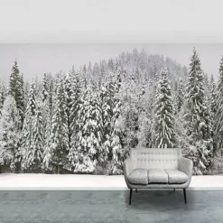 Cool Wallpapers Nature Wallpaper Wall Mural Black and White Peel And Stick Removable PVC/Vinyl Material Self Adhesive/Adhesive Required Wall Decor Wall Mural for Living Room Bedroom