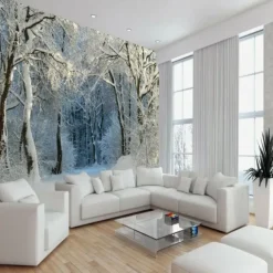 Cool Wallpapers Nature Wallpaper Wall Mural Black and White Peel And Stick Removable PVC/Vinyl Material Self Adhesive/Adhesive Required Wall Decor Wall Mural for Living Room Bedroom