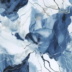 Cool Wallpapers Sky Blue Marble Wallpaper Wall Mural Roll Wall Covering Sticker Peel and Stick Removable PVC/Vinyl Material Self Adhesive/Adhesive Required Wall Decor for Living Room Kitchen Bathroom