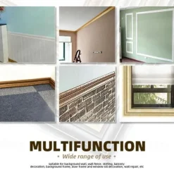 Cool Wallpapers Solid Color Wallpaper Border Wall Mural Waistline Peel and Stick Self Adhesive PVC/Vinyl Modern Wall Decal for Room 230*8*0.8CM*1PC