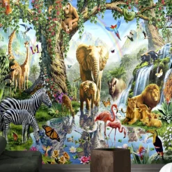 Cool Wallpapers Wall Mural Beautiful Wallpaper Wall Sticker Covering Print Peel and Stick Self Adhesive Children Cartoon Animals Living Room PVC / Vinyl Home Decor