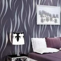 Cool Wallpapers Wall Mural Solid Color White Grey Gold Wallpaper Removable Background Wallpaper Non Woven for Home Decoration Waterproof Material Home Decor 53*950cm