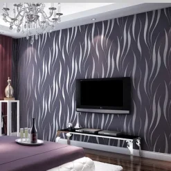 Cool Wallpapers Wall Mural Solid Color White Grey Gold Wallpaper Removable Background Wallpaper Non Woven for Home Decoration Waterproof Material Home Decor 53*950cm