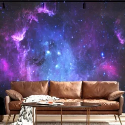 Cool Wallpapers Wall Mural Galaxy Universe Wallpaper Wall Sticker Covering Print Adhesive Required 3D Effect Canvas Home Décor