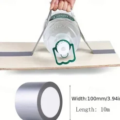 Cool Wallpapers Wall Mural Super Adhesive Fabric Duct Tape Carpet Waterproof Tape High Viscosity Silver Gray Tape DIY Home Decoration 10 Meter Reinstallation Tape