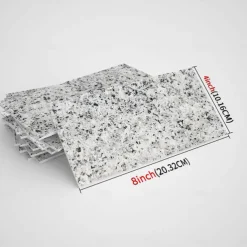 Cool Wallpapers Wall Mural 16pcs Marble Patterned Wallpaper, Waterproof Peel And Stick Wall Covering Sticker Film Home Deco, 4''x8''