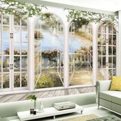 Cool Wallpapers Wall Mural Nature Wallpaper Beach Wall Sticker Covering Print Adhesive Required 3D Effect Canvas Home Décor