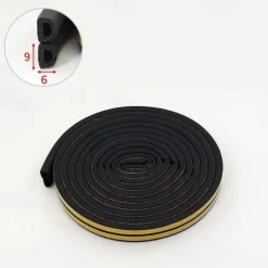 Cool Wallpapers Wall Mural 5 Meters Door And Window Sealing Strip Self-adhesive Door Bottom Anti-theft Door Soundproof Window Paste Anti-collision And Windproof Adhesive Strip Suitable For Gap 9x6mm