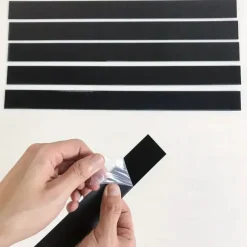 Cool Wallpapers Wall Mural 1pc Wallpaper Border Silver Striped Mirror Stickers - Self Adhesive Wall Decals for Bedroom Decoration (5x20cm/2''x8'')