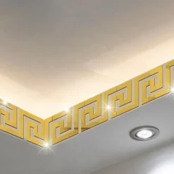 Cool Wallpapers Waveguide Line Wallpaper Wall Mural Border Peel and Stick Self Adhesive Vinyl Modern Wall Decal for Room 10cm(4'')x10cm(4'')x10pcs