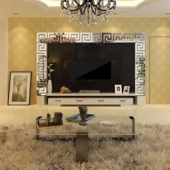 Cool Wallpapers Waveguide Line Wallpaper Wall Mural Border Peel and Stick Self Adhesive Vinyl Modern Wall Decal for Room 10cm(4'')x10cm(4'')x10pcs