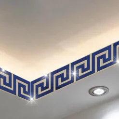 Cool Wallpapers Waveguide Line Wallpaper Wall Mural Border Peel and Stick Self Adhesive Vinyl Modern Wall Decal for Room 10cm(4'')x10cm(4'')x10pcs