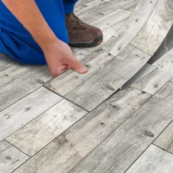 Cool Wallpapers Wooden Floor Wallpaper Wall Mural Peel and Stick Wall Sticker PVC Self Adhesive for Home Decor Wall Decor Kitchen Bedroom Living Room 15X90cm/6