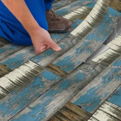 Cool Wallpapers Wooden Floor Wallpaper Wall Mural Peel and Stick Wall Sticker PVC Self Adhesive for Home Decor Wall Decor Kitchen Bedroom Living Room 15X90cm/6