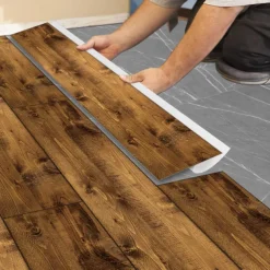 Cool Wallpapers Wooden Floor Wallpaper Wall Mural Peel and Stick Wall Sticker PVC Self Adhesive for Home Decor Wall Decor Kitchen Bedroom Living Room 15X90cm/6