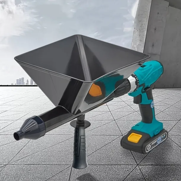 Cordless Manual Cement Grout Gun - Heavy-Duty Plastic/Metal Construction, Ergonomic Handle & Precision Nozzle for Window/Door Frame Sealing, DIY Home Improvement Tool, Construction Tool