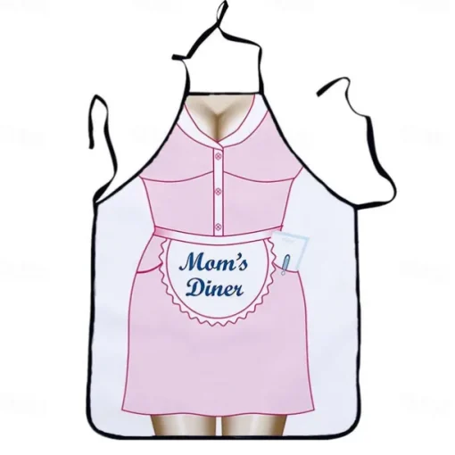 Cosplay Chef Apron For Women and Men, Kitchen Cooking Apron, Personalised Gardening Apron with Long Ties Neck Strap BBQ Drawing Crafting Aprons