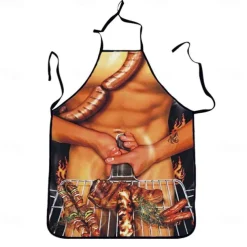 Cosplay Chef Apron For Women and Men, Kitchen Cooking Apron, Personalised Gardening Apron with Long Ties Neck Strap BBQ Drawing Crafting Aprons
