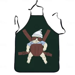 Cosplay Chef Apron For Women and Men, Kitchen Cooking Apron, Personalised Gardening Apron with Long Ties Neck Strap BBQ Drawing Crafting Aprons