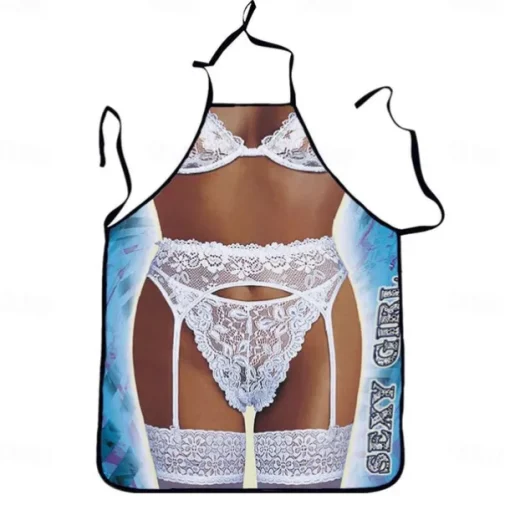 Cosplay Chef Apron For Women and Men, Kitchen Cooking Apron, Personalised Gardening Apron with Long Ties Neck Strap BBQ Drawing Crafting Aprons