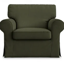 Cotton 1 Seat Chair Sofa Cover with Cushion Cover , Replacement Armchair Cover 1 Seat Couch Slipcover for Dogs, Replacement Sofa Furniture Protector LITB PRIME cover Ektcover