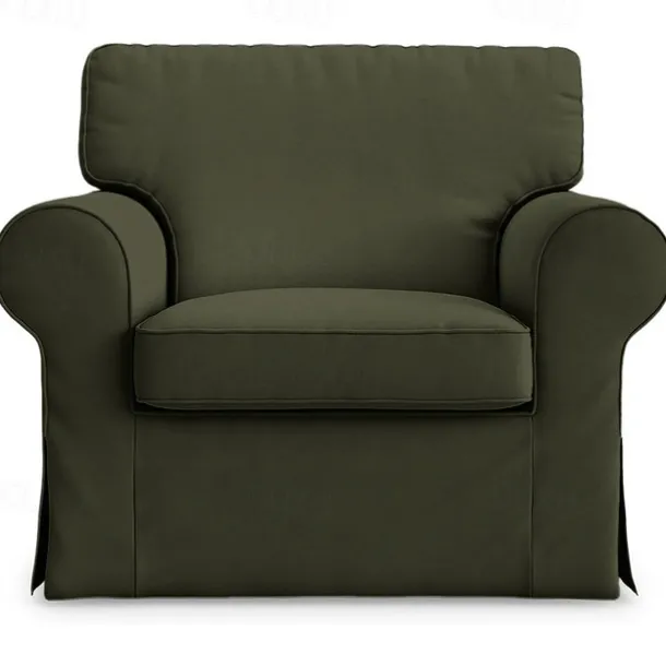 Cotton 1 Seat Chair Sofa Cover with Cushion Cover , Replacement Armchair Cover 1 Seat Couch Slipcover for Dogs, Replacement Sofa Furniture Protector LITB PRIME cover Ektcover