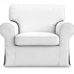 Cotton 1 Seat Chair Sofa Cover with Cushion Cover , Replacement Armchair Cover 1 Seat Couch Slipcover for Dogs, Replacement Sofa Furniture Protector LITB PRIME cover Ektcover