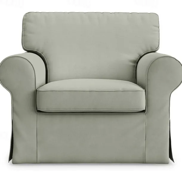 Cotton 1 Seat Chair Sofa Cover with Cushion Cover , Replacement Armchair Cover 1 Seat Couch Slipcover for Dogs, Replacement Sofa Furniture Protector LITB PRIME cover Ektcover