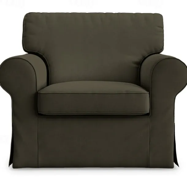 Cotton 1 Seat Chair Sofa Cover with Cushion Cover , Replacement Armchair Cover 1 Seat Couch Slipcover for Dogs, Replacement Sofa Furniture Protector LITB PRIME cover Ektcover