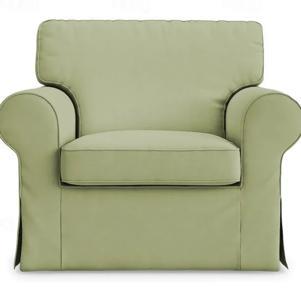 Cotton 1 Seat Chair Sofa Cover with Cushion Cover , Replacement Armchair Cover 1 Seat Couch Slipcover for Dogs, Replacement Sofa Furniture Protector LITB PRIME cover Ektcover