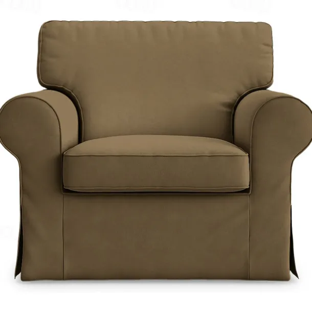 Cotton 1 Seat Chair Sofa Cover with Cushion Cover , Replacement Armchair Cover 1 Seat Couch Slipcover for Dogs, Replacement Sofa Furniture Protector LITB PRIME cover Ektcover