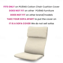Cotton Chair Cushion Cover 100% Cotton Solid Color with Pillowcase POcover LITB PRIME cover