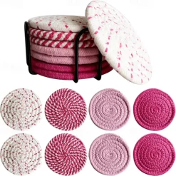 Cotton Insulated Coaster For Easy Storage, Mug Coaster