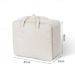 Cotton Linen Storage Bag Clothes Storage Folding Large Capacity Luggage Packing Bag Household Quilt Storage Bag