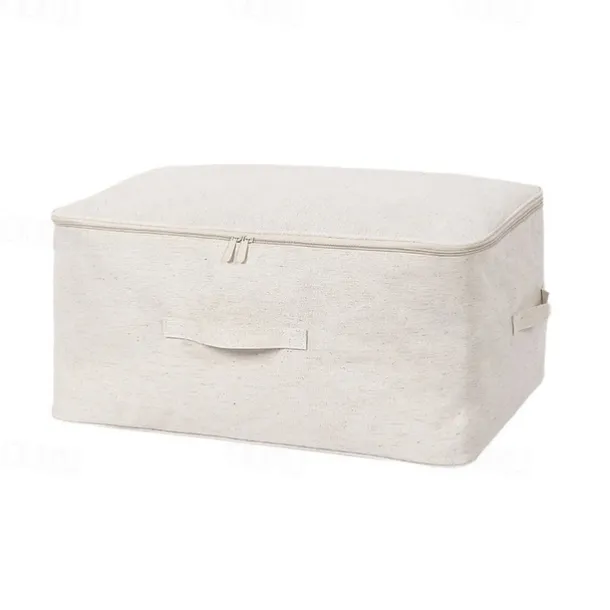 Cotton Linen Storage Bag Clothes Storage Folding Large Capacity Luggage Packing Bag Household Quilt Storage Bag