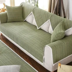 Cotton Linen Summer Mat Sofa Cushion Non-slip Cooling Back Cushion Seat Cushion Sofa Armrest Mat