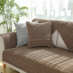 Cotton Linen Summer Mat Sofa Cushion Non-slip Cooling Back Cushion Seat Cushion Sofa Armrest Mat