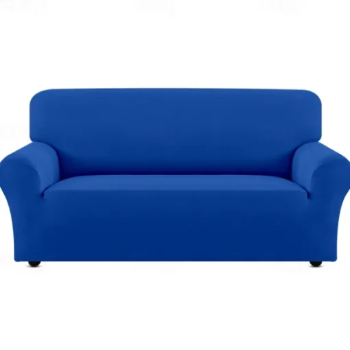 Couch Covers For 3 Cushion Couch Sofa Solid Color Dustproof All-powerful Slipcovers Stretch Sofa Cover Super Soft Fabric Couch Cover with One Free Boster Case(Chair/Love Seat/3 Seats/4 Seats)