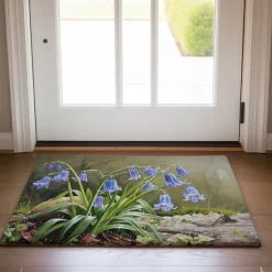 Countryside Tuilps Doormat Floor Mats Washable Rugs Kitchen Mat Non-Slip Oil Proof Rug Indoor Outdoor Mat Bedroom Decor Bathroom Mat Entrance Rug