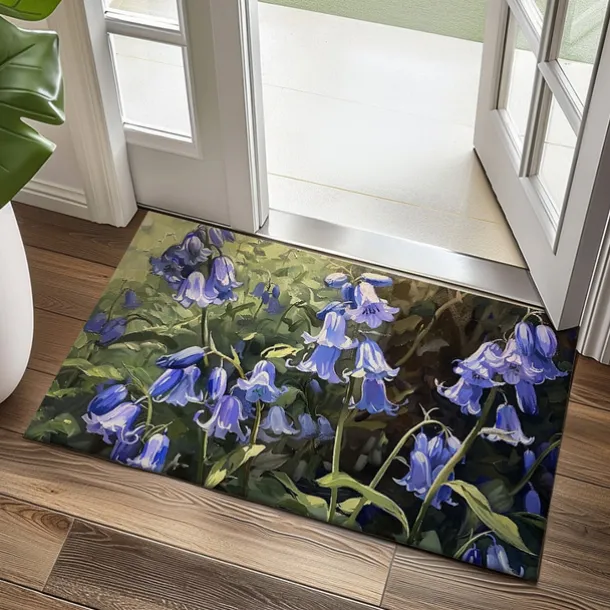 Countryside Tuilps Doormat Floor Mats Washable Rugs Kitchen Mat Non-Slip Oil Proof Rug Indoor Outdoor Mat Bedroom Decor Bathroom Mat Entrance Rug