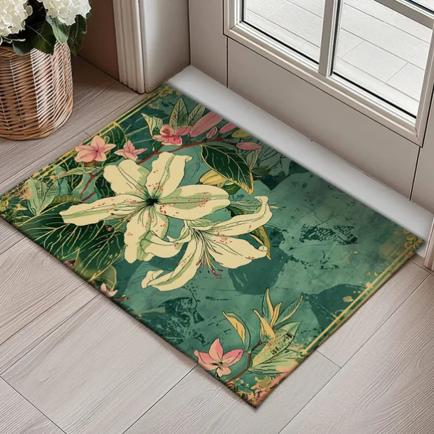 Countryside Tuilps Doormat Floor Mats Washable Rugs Kitchen Mat Non-Slip Oil Proof Rug Indoor Outdoor Mat Bedroom Decor Bathroom Mat Entrance Rug