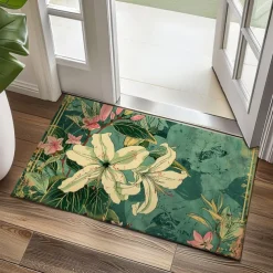 Countryside Tuilps Doormat Floor Mats Washable Rugs Kitchen Mat Non-Slip Oil Proof Rug Indoor Outdoor Mat Bedroom Decor Bathroom Mat Entrance Rug