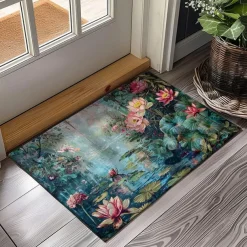 Countryside Tuilps Doormat Floor Mats Washable Rugs Kitchen Mat Non-Slip Oil Proof Rug Indoor Outdoor Mat Bedroom Decor Bathroom Mat Entrance Rug